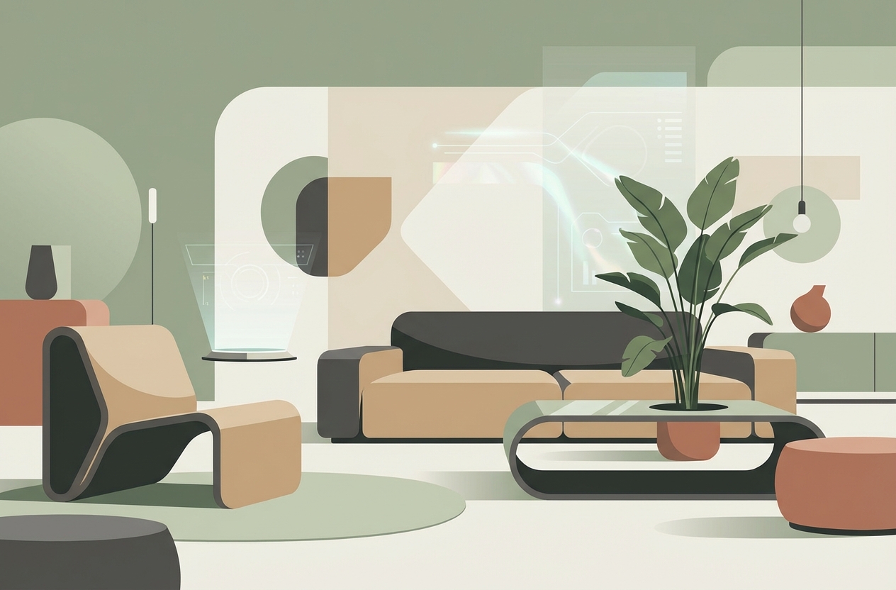 Новые тенденции в дизайне гостиных набирают популярность в 2025 году