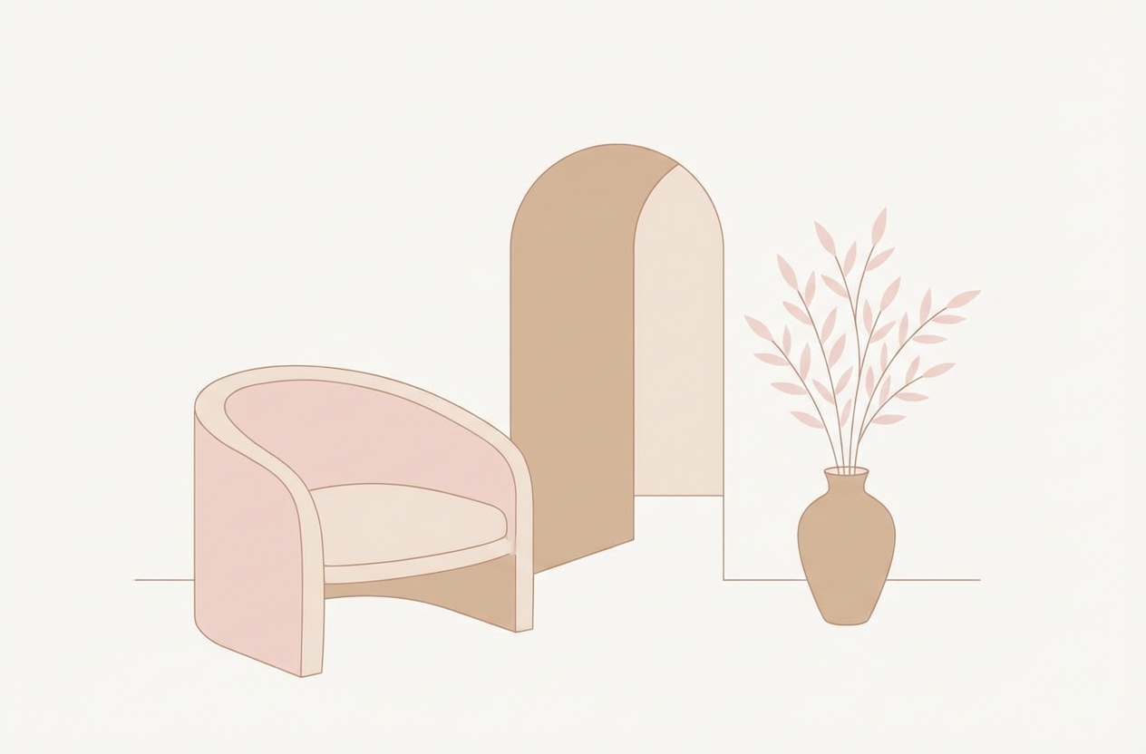 Light pink: нежный тренд в интерьере 2025 года | Invogue.kz