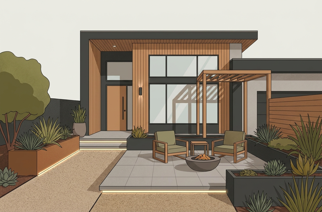 Идеи для благоустройства переднего двора: как обустроить пространство с комфортом | Invogue.kz