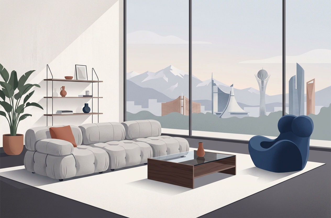 Room Ideas: идеи интерьера с B&B Italia в Казахстане