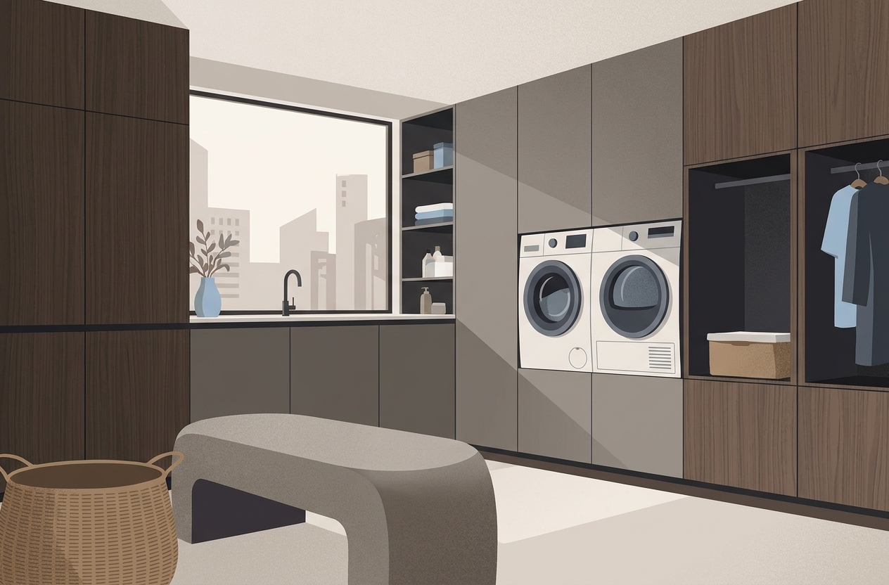 Laundry room design: итальянская мебель B&B Italia