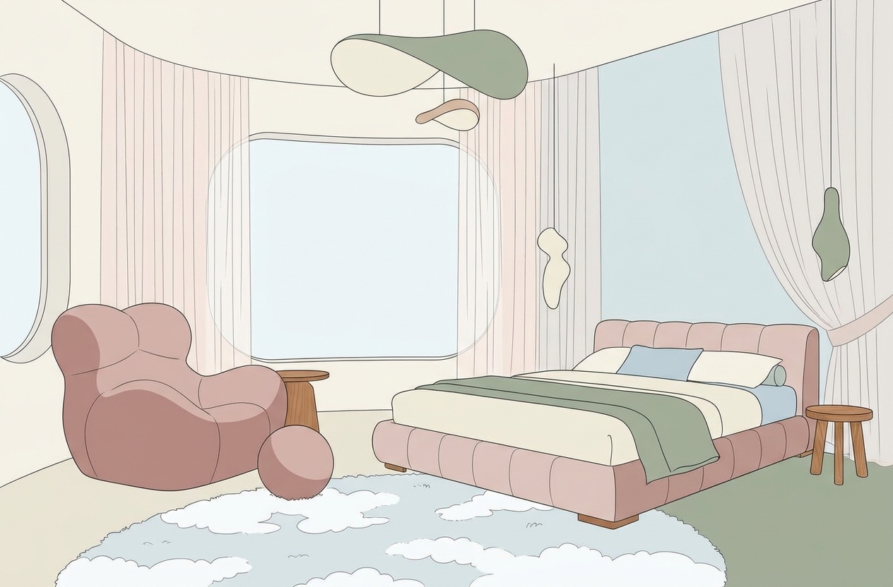 Whimsical bedroom: тренд в интерьере от B&B Italia