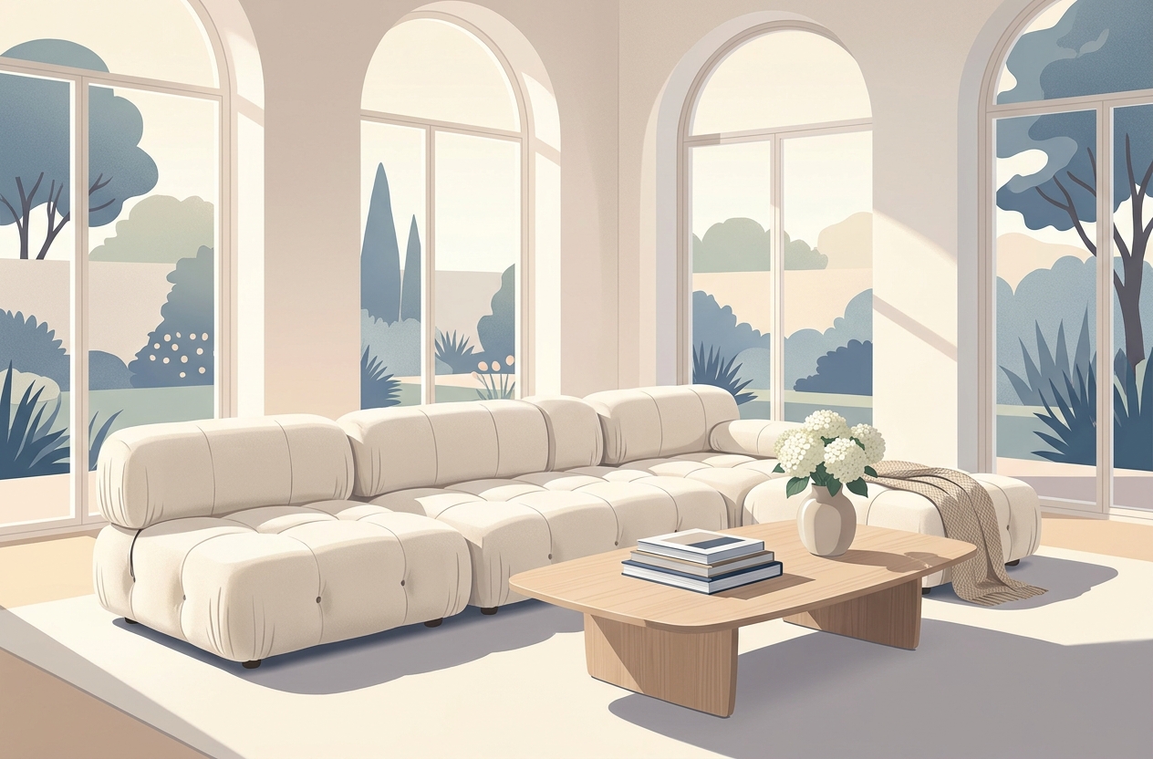 Nancy Meyers Aesthetic: итальянская мебель B&B Italia