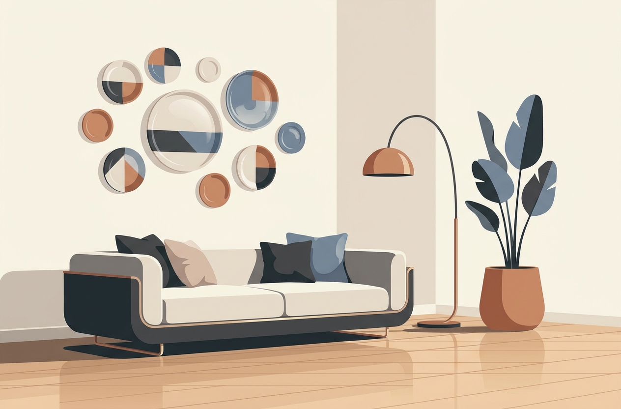 Plate wall: тренд в интерьере с B&B Italia Казахстан